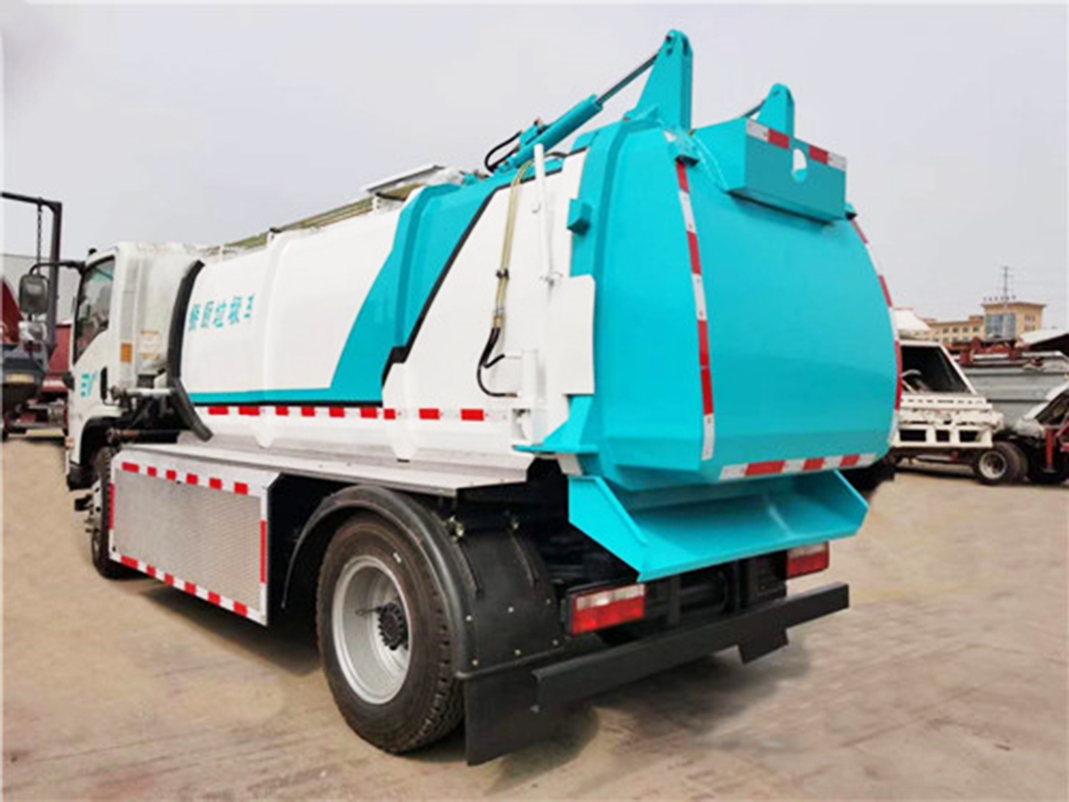 陜汽軒德6.5方純電動餐廚垃圾車